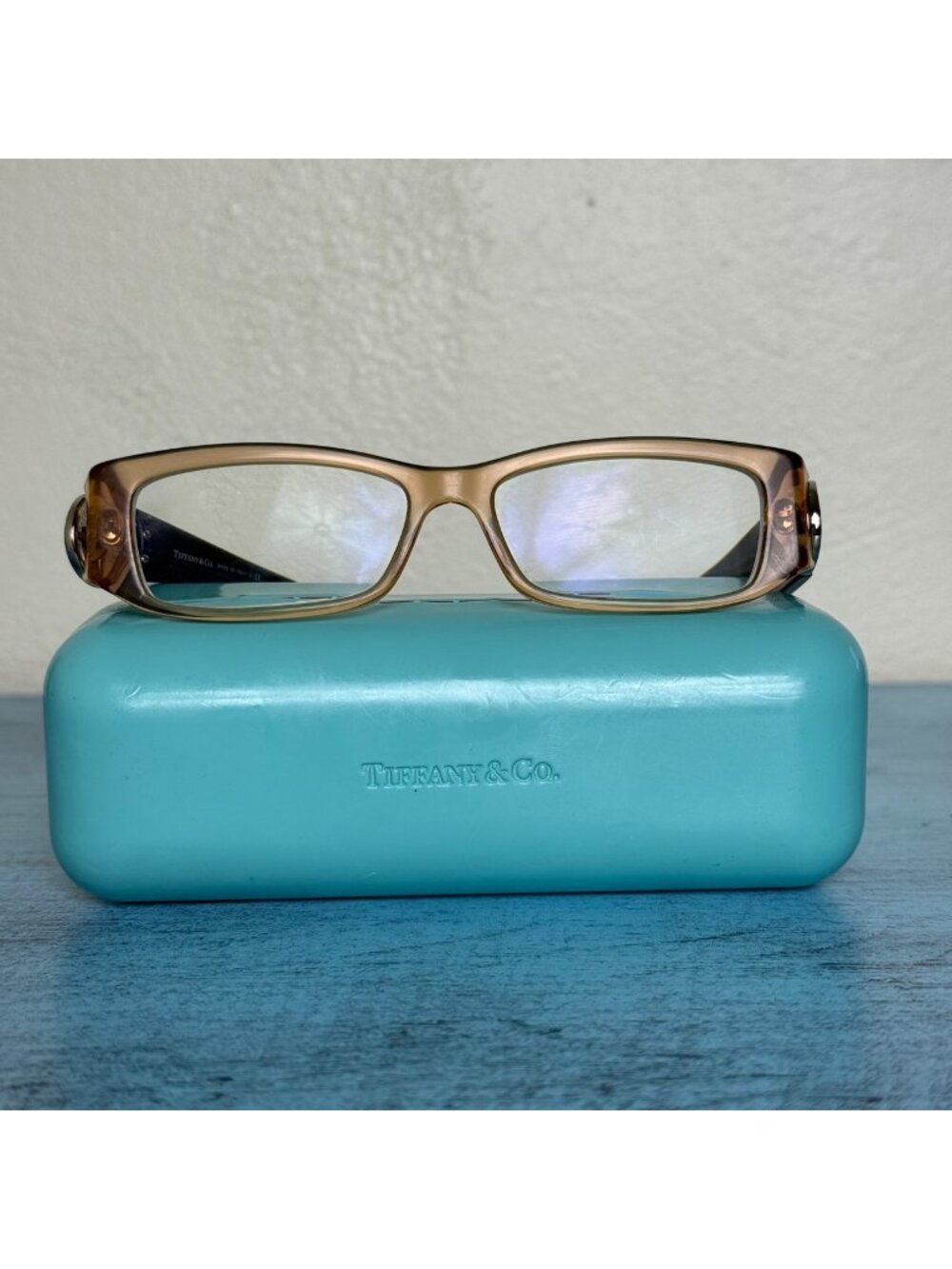 Tiffany & Co.TF 2010 8026 Marbled Blue & Tan Eyeglass Frames
